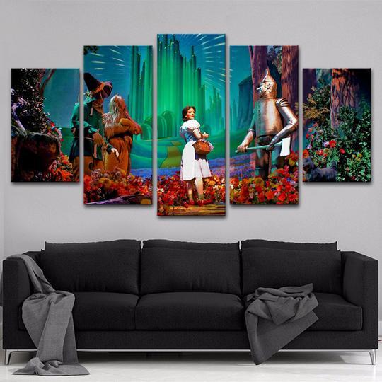 Wizard Of Oz - Movie 5 Panel Canvas Art Wall Decor Wizard Of Oz - Movie 5 Panel Canvas Art Wall Decor