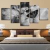 Wolf 20 - Animal 5 Panel Canvas Art Wall Decor