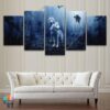 Wolf Animal Dark Fantasy - Animal 5 Panel Canvas Art Wall Decor