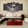Wolf In The Bridge 5 - Animal 5 Panel Canvas Art Wall Decor
