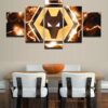 Wolverhampton Wanderers Football Club - Sport 5 Panel Canvas Art Wall Decor