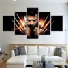 Wolverine X-Men - Movie 5 Panel Canvas Art Wall Decor