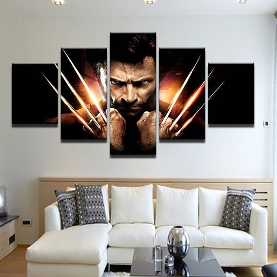 Wolverine X-Men - Movie 5 Panel Canvas Art Wall Decor Wolverine X-Men - Movie 5 Panel Canvas Art Wall Decor