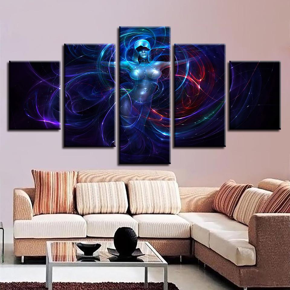 Women Figure - Abstract 5 Panel Canvas Art Wall Decor Women Figure - Abstract 5 Panel Canvas Art Wall Decor