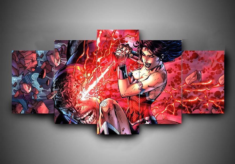 Wonder Woman 2 - Dc 5 Panel Canvas Art Wall Decor Wonder Woman 2 - Dc 5 Panel Canvas Art Wall Decor