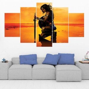 Wonder Woman 6 - Dc 5 Panel Canvas Art Wall Decor