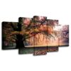 Woods Landscape - Nature 5 Panel Canvas Art Wall Decor