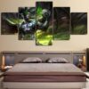 World Of War craft - Gaming 5 Panel Canvas Art Wall Decor