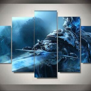 World Of Warcraft 2 - Gaming 5 Panel Canvas Art Wall Decor