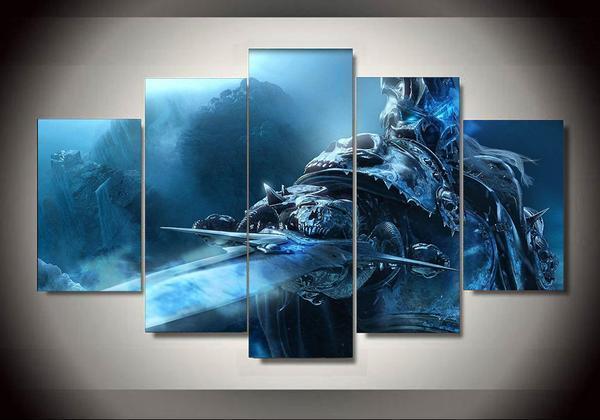 World Of Warcraft 2 - Gaming 5 Panel Canvas Art Wall Decor World Of Warcraft 2 - Gaming 5 Panel Canvas Art Wall Decor