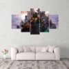 World Of Warcraft Horde 4 - Gaming 5 Panel Canvas Art Wall Decor