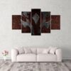 World Of Warcraft Horde 5 - Gaming 5 Panel Canvas Art Wall Decor