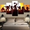 World Of Warcraft Horde - Gaming 5 Panel Canvas Art Wall Decor