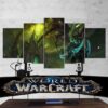 World Of Warcraft Illidan Stormrage 05 - Gaming 5 Panel Canvas Art Wall Decor