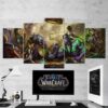 World Of Warcraft Illidan Stormrage - Gaming 5 Panel Canvas Art Wall Decor