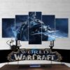 World Of Warcraft Lich King 08 - Gaming 5 Panel Canvas Art Wall Decor