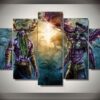 World Of Warcraft - Gaming 5 Panel Canvas Art Wall Decor