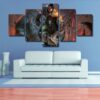 Wow 01 - Gaming 5 Panel Canvas Art Wall Decor