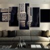 Writing On Masjid - Religion 5 Panel Canvas Art Wall Decor