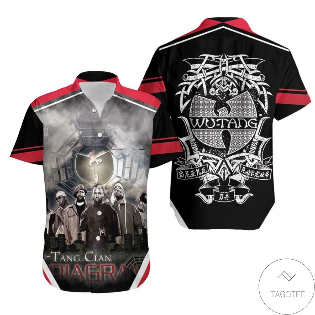 Wu Tang Clan 8 Diagrams Hawaiian Shirt Wu Tang Clan 8 Diagrams Hawaiian Shirt