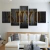 Wyoming Cowboys - Sport 5 Panel Canvas Art Wall Decor