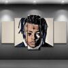 Xxxtentacion 02 - Famuos Person 5 Panel Canvas Art Wall Decor