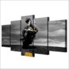 Yamaha Sportbike Racing Rossi Motorcycle 1 - Sport 5 Panel Canvas Art Wall Decor