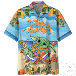 Yoda Beach Vibes Only Hawaiian Shirt  – Tagotee