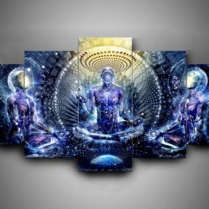 Yoga 2 - Sport 5 Panel Canvas Art Wall Decor