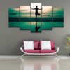 Yoga 6 - Abstract 5 Panel Canvas Art Wall Decor