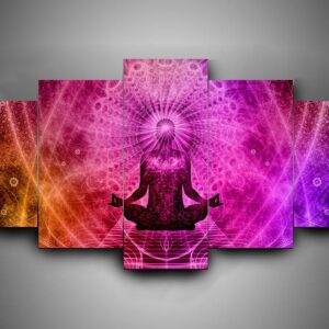 Yoga - Sport 5 Panel Canvas Art Wall Decor