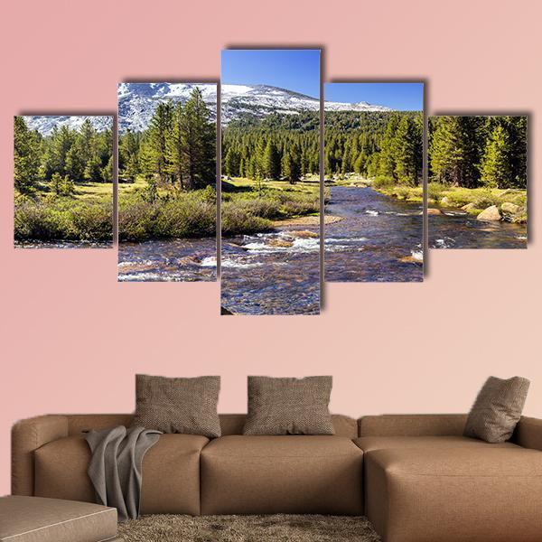 Yosemite National Park In California - Nature 5 Panel Canvas Art Wall Decor Yosemite National Park In California - Nature 5 Panel Canvas Art Wall Decor