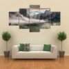 Yosemite Valley In Fog - Nature 5 Panel Canvas Art Wall Decor