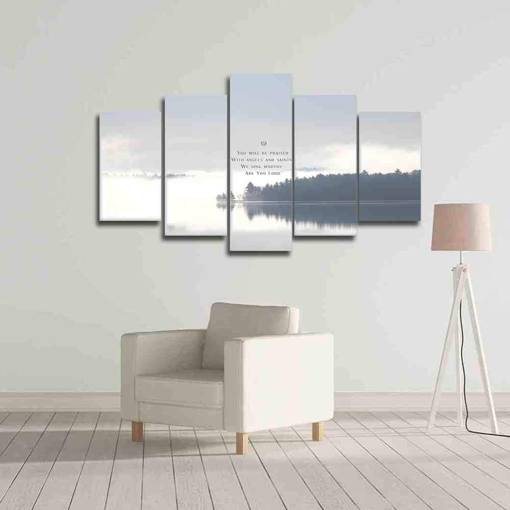 You Will Be Praised - Abstract 5 Panel Canvas Art Wall Decor You Will Be Praised - Abstract 5 Panel Canvas Art Wall Decor