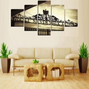 You Will Never Walk Alone - Abstract 5 Panel Canvas Art Wall Decor