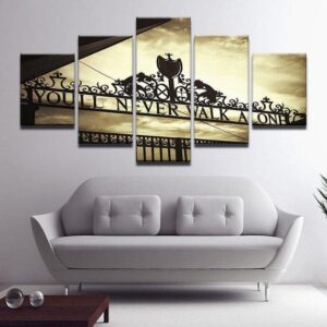 You’Ll Never Walk Alone Liverpool 1 - Sport 5 Panel Canvas Art Wall Decor