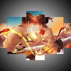 Your Name #1 - Anime 5 Panel Canvas Art Wall Decor