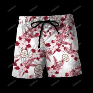Yuengling Lager Dark Red Tropical Plant Hawaiian Shirt