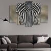 Zebra Horse - Animal 5 Panel Canvas Art Wall Decor