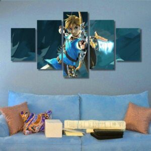 Zelda 04 - Gaming 5 Panel Canvas Art Wall Decor