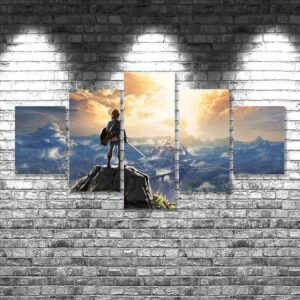 Zelda 11 - Gaming 5 Panel Canvas Art Wall Decor