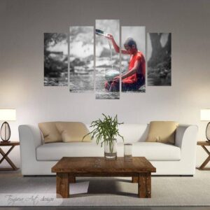 Zen - Abstract 5 Panel Canvas Art Wall Decor
