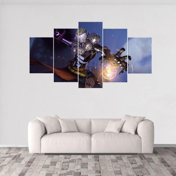 Zenyatta Overwatch - Gaming 5 Panel Canvas Art Wall Decor Zenyatta Overwatch - Gaming 5 Panel Canvas Art Wall Decor
