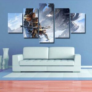 Zero Dawn Horizon - Gaming 5 Panel Canvas Art Wall Decor
