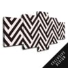 Zigzagger - Abstract 5 Panel Canvas Art Wall Decor
