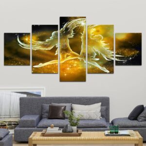 Zodiac - Gemini #1 - Abstract 5 Panel Canvas Art Wall Decor