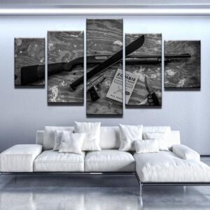 Zombie Survival Guide - Army 5 Panel Canvas Art Wall Decor