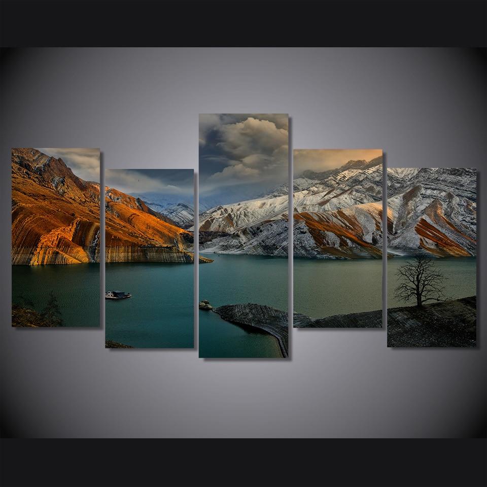 amirkabir dam - Nature 5 Panel Canvas Art Wall Decor amirkabir dam - Nature 5 Panel Canvas Art Wall Decor