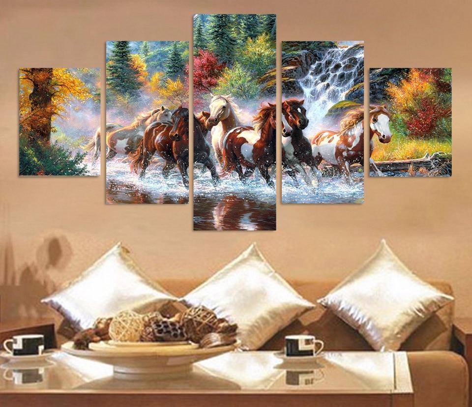 animal mark keathley loshadi koni - Animal 5 Panel Canvas Art Wall Decor animal mark keathley loshadi koni - Animal 5 Panel Canvas Art Wall Decor