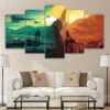 animation Warfare - Movie 5 Panel Canvas Art Wall Decor